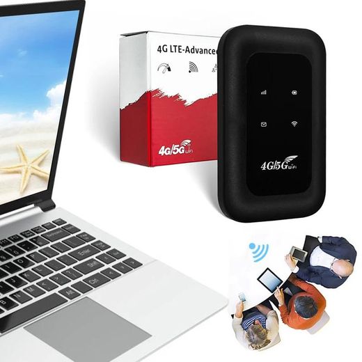 Generic Point d'accès WiFi mobile 4G LTE haute vitesse avec emplacement pour carte SIM, modem routeur 4G LTE sans fil pour camping-car, voyage, vacances, camping, région éloignée - image 2
