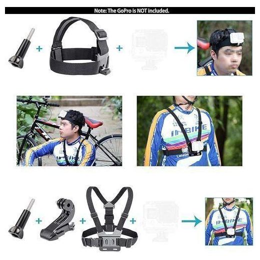 Generic Ensemble D'accessoires Pour Caméra De Sports Extrêmes 50-en-1 - image 4