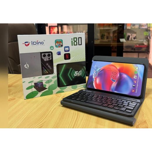 Idino Tablette I-80 6Go RAM 256Go Android 12.0 - 7" 3000 mAh  Avec Puce Android 12 - Avec un Clavier, Une Souris et une Oreillette Bluetooth Gratuits
