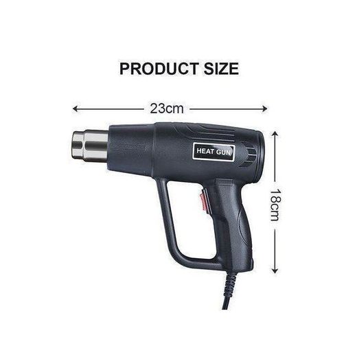 Generic Décapeur Thermique Professionnel 2000W – Pistolet à Air Chaud Réglable à 2 Vitesses – Idéal pour Décapage Peinture, Gaine Thermo-rétractable, Dégivrage de Canalisation et Thermoformage HG - image 2