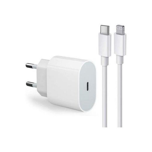 Chargeur Compatible IPhone Type C Ultra Rapide 20 W + Câble Pour X à 15