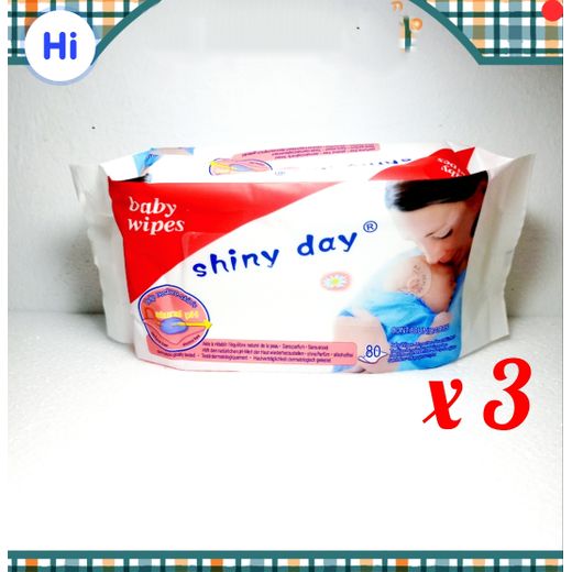 Un Pack De 3 Paquets De Lingettes 80 Pcs Pour Bébé