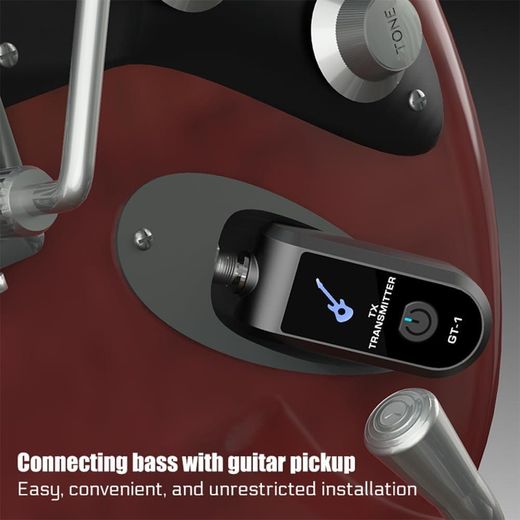 Generic Système de guitare sans fil à batterie lithium rechargeable 2.4G, adapté aux guitares électriques, avec un émetteur et deux récepteurs - image 3