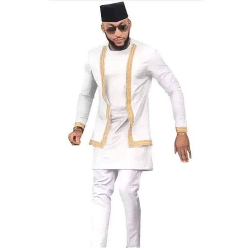Tunique Homme De Couleur Blanche