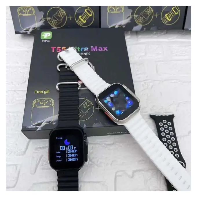 Montre connectée GENERIQUE Montre connectée WK F8 Ultra BT3.0+5.1 250mAh  IP67Fonction étanche Blanc 2.02 Pouces