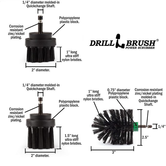 Generic Tête De Brosse Rotative Power Scrubber Plusieurs Combos De Nettoyage  – Idéal Pour Le Nettoyage De La Douche, Le Nettoyage Des Tapis, Le  Calfeutrage Et Le Nettoyage Des Carreaux. - Prix