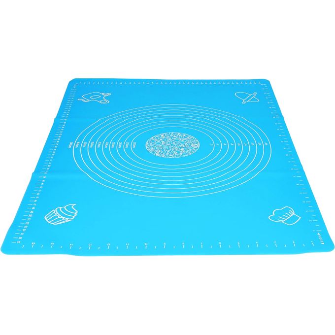 Tapis de Cuisson Pâtisserie en Silicone Tapis de Pâtisserie en Silicone  Antidérapant Anti adhésif Bleu Tapis de Pâte à Rouler781 - Cdiscount Maison