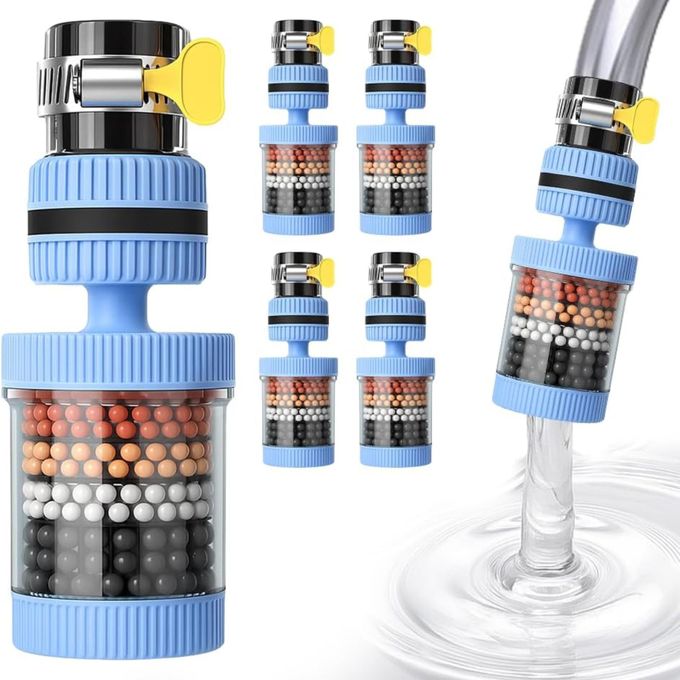 Filtre à Eau Rotatif 360° Pour Robinet - Purificateur Réglable - Buse D'évier PVC/PP