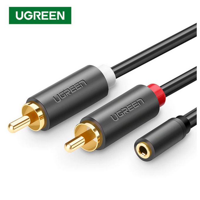 Ugreen Adaptateur Audio Jack 3.5mm Femelle Vers RCA Male 25cm