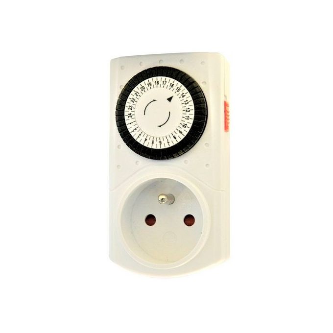 Leroy Merlin Programmateur Mecanique Journalier 24h Blanc
