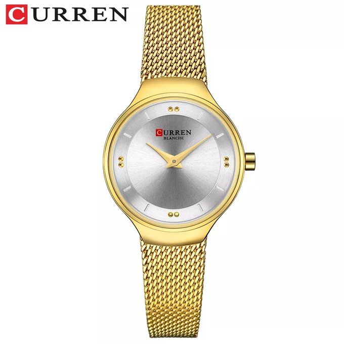 Montre Femme Quartz Analogique Fond Blanc