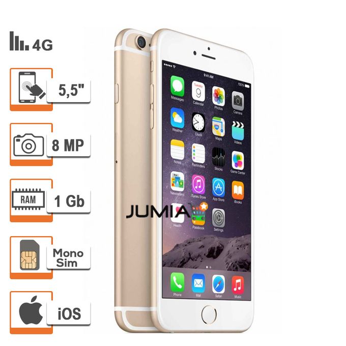Apple Iphone 6 Plus 5 5 4g 16go 1go 8mpx Or Reconditionne Garantysmart 3 Mois Prix Pas Cher Jumia Ci