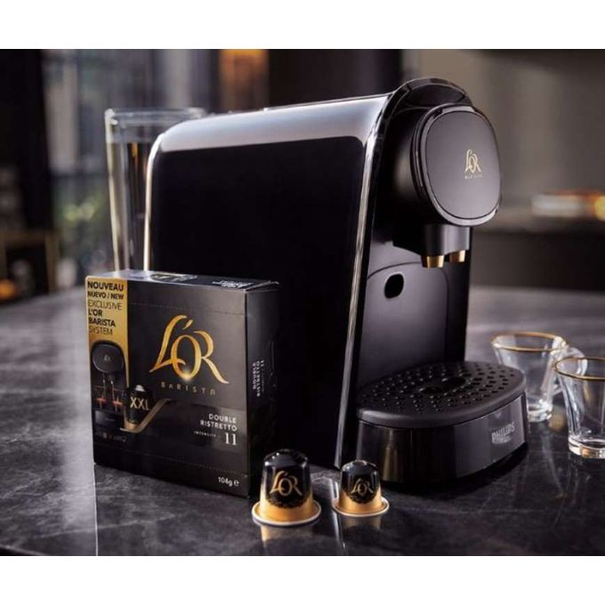 Philps MACHINE NESPRESSO® L'OR BARISTA® PHILIPS DOUBLE SORTIE NOIR PLUS 100  CAPSULES OFFERTES - Prix pas cher