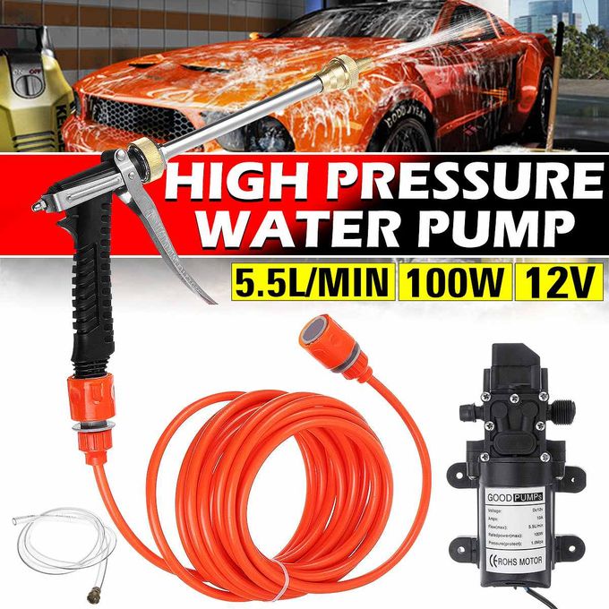 Generic 12V 100W Auto Haute Pression Pistolet À Eau Pompe De Lavage De  Voiture Outil De Lavage De Voiture - Prix pas cher