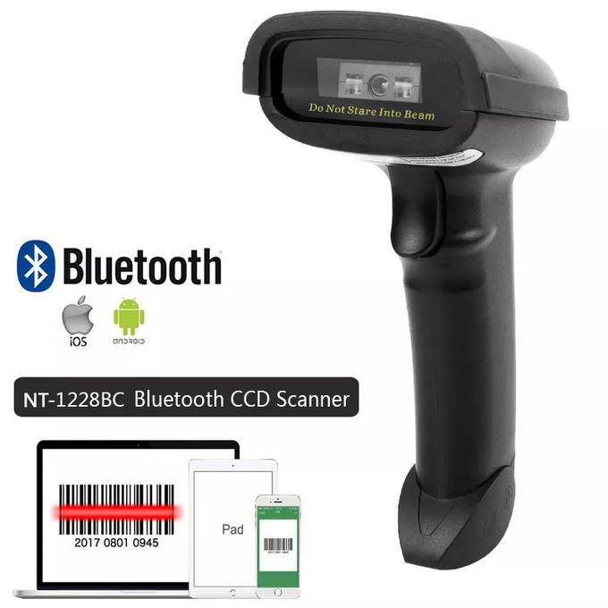 Lecteur Code Barre Bluetooth 1d Compatible Pour Android Ios Et Windows Noir