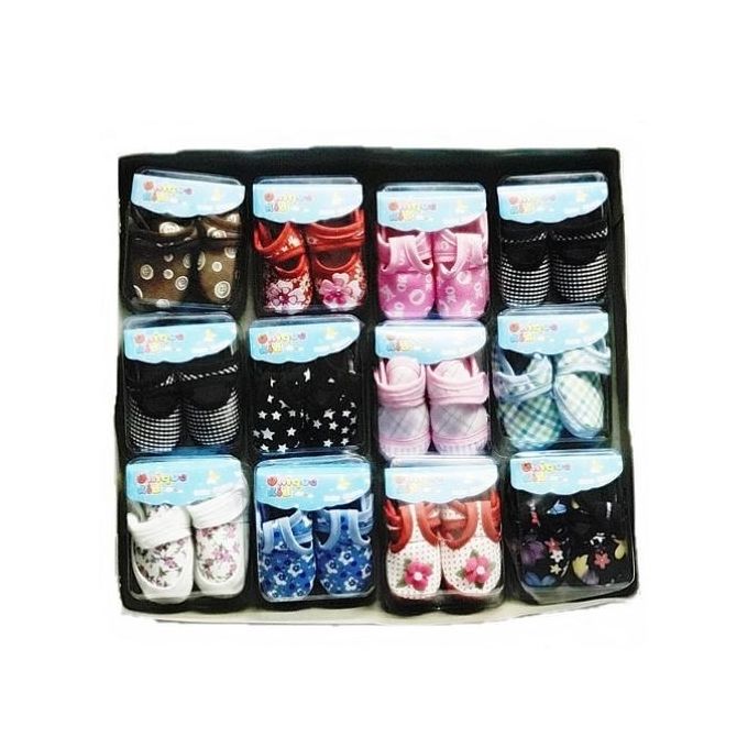 product_image_name-Fashion-Lot De 12 Paires De Chaussure Pour Bébé (1 à 8 Mois) - Multicolore-1