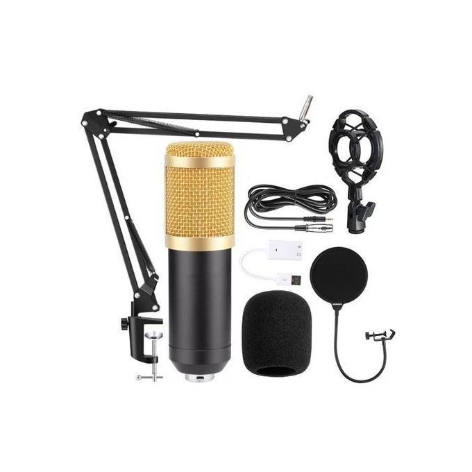 Generic Kit microphone à condensateur BM800 et bras à ciseaux pour