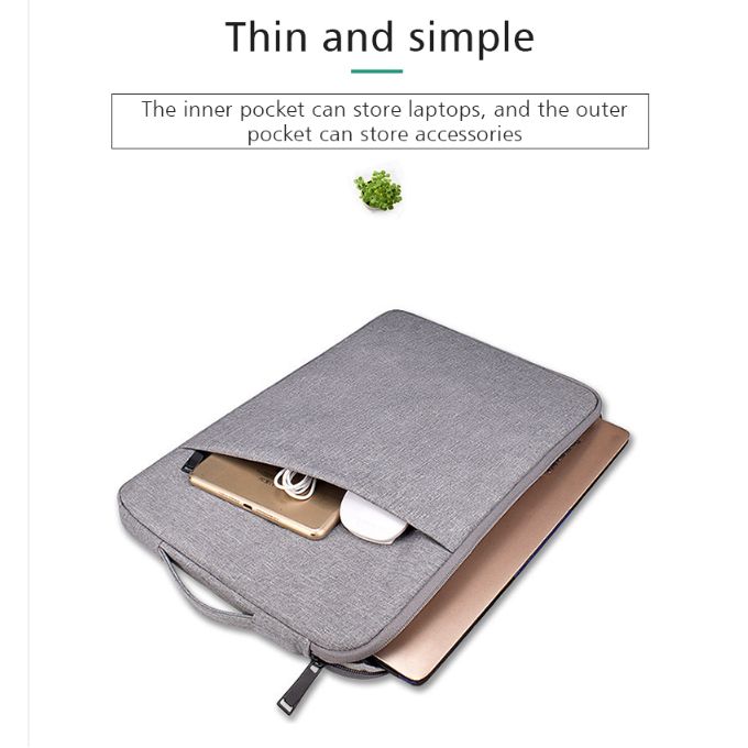 Universal - Sac d'ordinateur portable 15,6 pouces étanche cahier étanche à  manches pour MacBook Air Pro Computer Sac à main pour femmes hommes Porte- documents