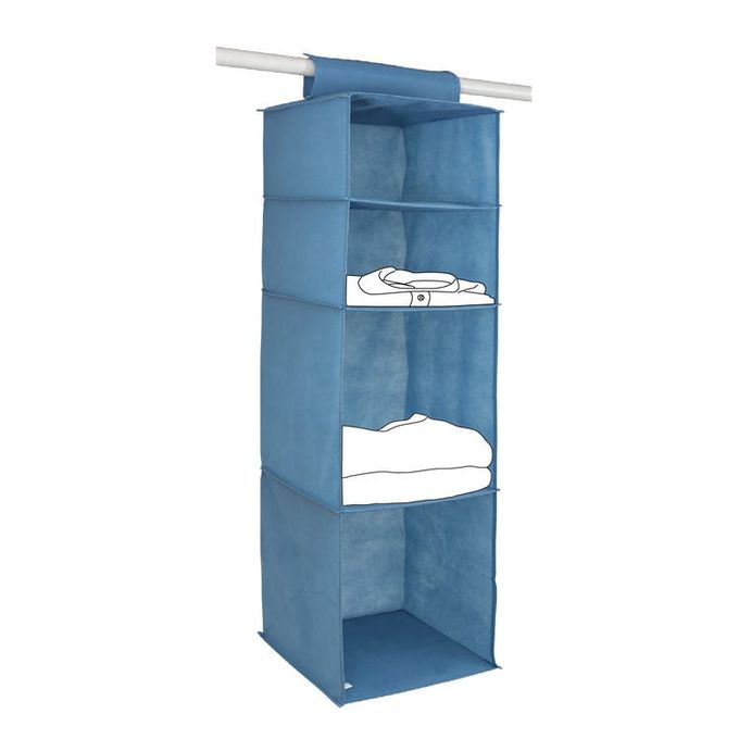 Leroy Merlin Etagere A Suspendre Dans Une Penderie 4 Cases Tissu Bleu H 94 X L 30 X P 30 Cm Prix Pas Cher Jumia Ci