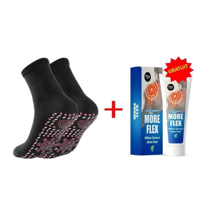 Chaussettes Chauffantes Tourmaline Magnétiques Auto-Chauffantes - Hommes Femmes