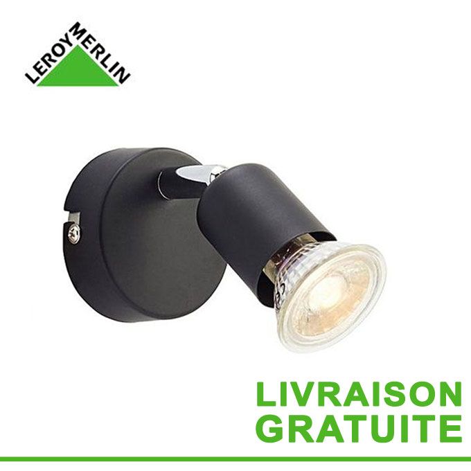 Leroy Merlin Spot Patere Design Basic Fonctionne Avec 1 Ampoule Gu10 Noir Garantie 1 An Prix Pas Cher Jumia Ci