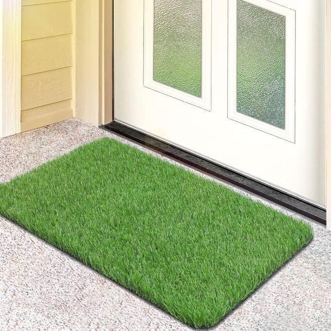 Tapis Salle De Bain En Gazon Artificiel HEMOTON - Taille 60x40 Cm, Polyester, Antidérapant, Absorbe L'eau - Décoration Intérieure/extérieure - 1