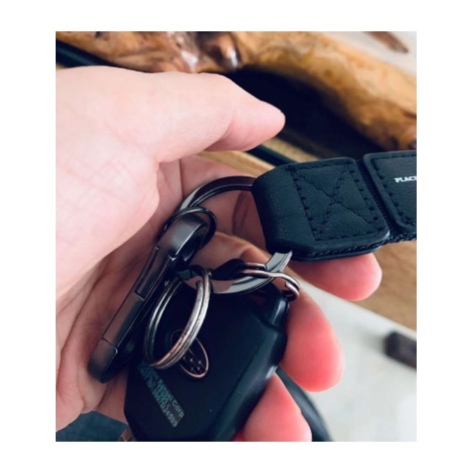 Porte-clés de voiture en cuir porte-clés de voiture Sac à glissière pour  femmes hommes cadeau d'affaires