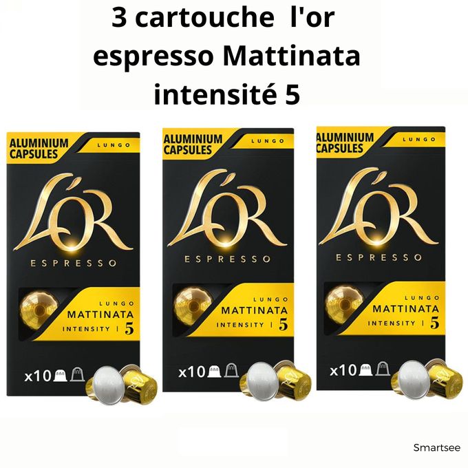 L'Or Espresso Nespresso ® L'OR CAPSULES MATTINATA INTENSITÉ 05 PACK 30 De  CAPSULES - Prix pas cher