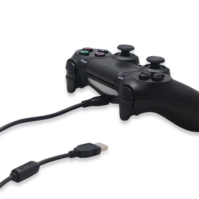 Generic Câble De Recharge Compatible Manette PS4 PlayStation 4 - Noir -  Prix pas cher