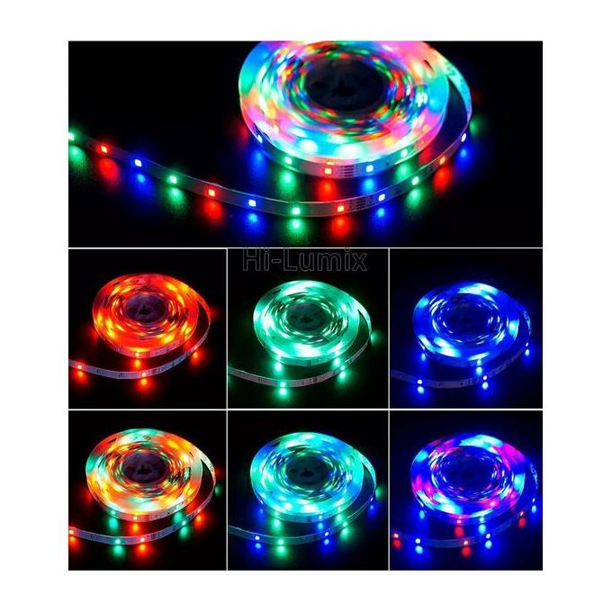 Generic Bande Lumineuse LED Ruban Décoratif + Télécommande - Prix