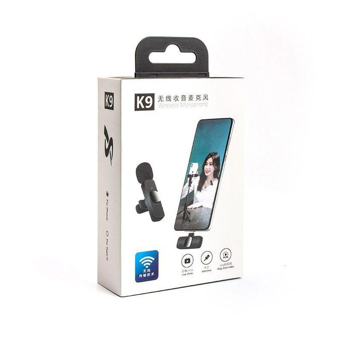 Micro Cravate sans fil K9 Type-C Wireless Microphone Plug and Play Smartphone