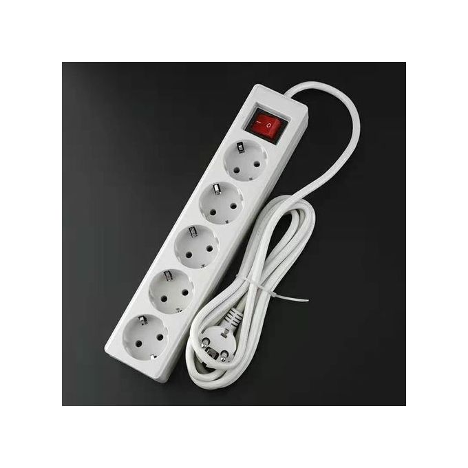 Multiprise Blanche 3 Prises rallonge sans Interrupteur avec câble 3G 1,5  mm² 5 mètres, multiprise Allemande Blanche (3 Prises, 1,5 mm² 5 m) :  : Bricolage