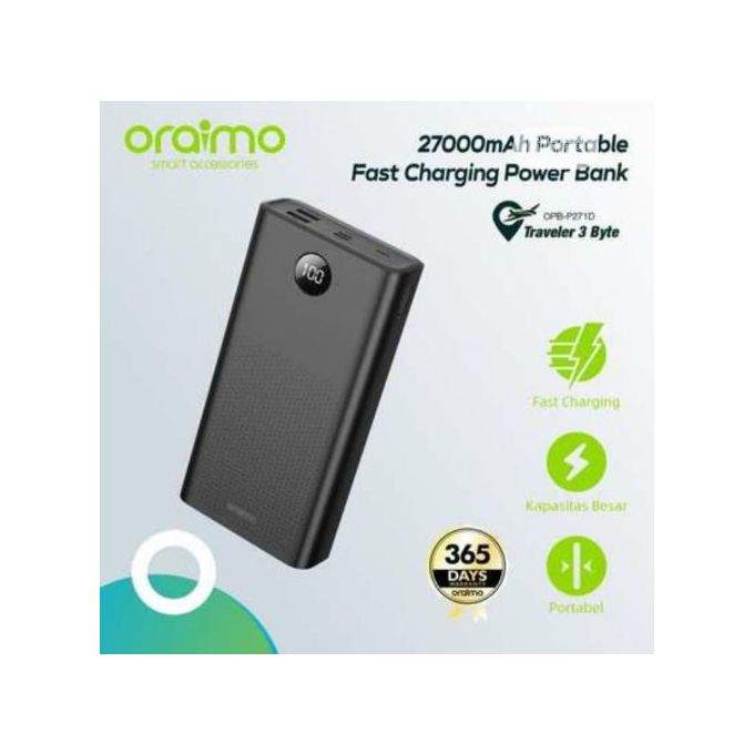 Oraimo Fast Charge Chargeur De Voiture 5.0V / 2.1A, LED Light