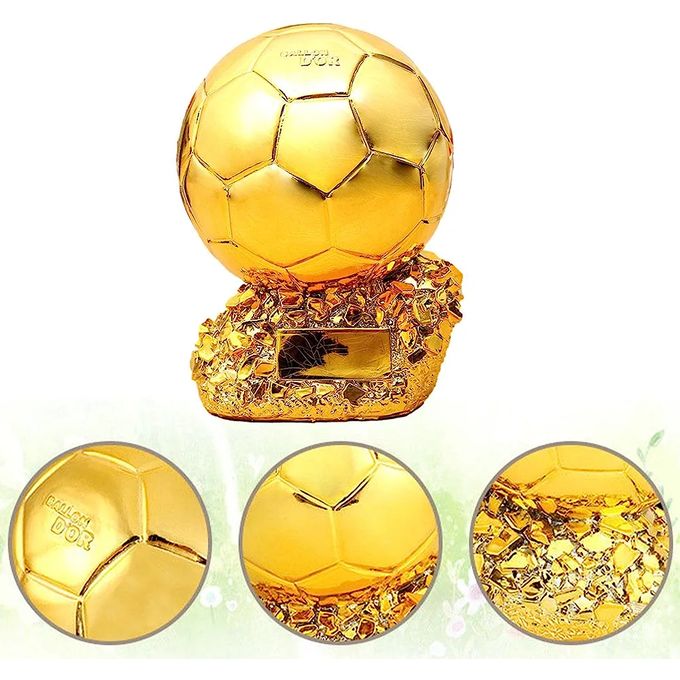 Trophée d'or troph trophée ballon d'or du football sportif, impression  gratuite sur mesure - Cdiscount