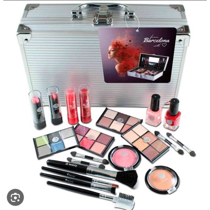 Fashion Box Kit Maquillage Pour Le Teint Boite De Rangement Maquillage  Coffret De Maquillage - Prix pas cher