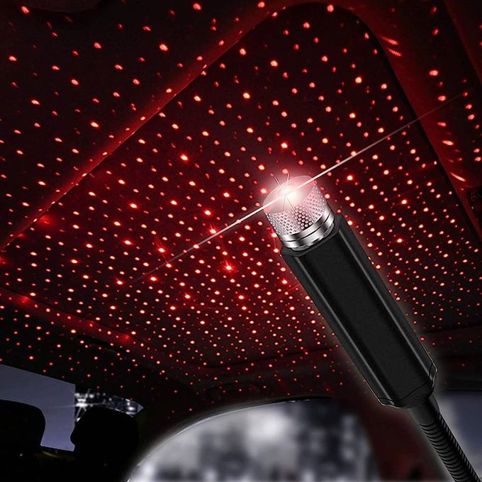 Generic LED Voiture Intérieur Atmosphère Plafond Nuit Star Lumière Lampe  Tuyau Flexible Toit Décoration USB Port-led à prix pas cher