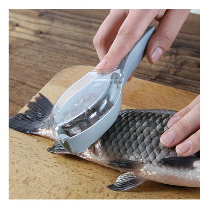 Brosse à écailles de pêche,grattoir,élimination rapide,couteau de  poisson,nettoyage,éplucheur,pincettes à os- Square scraping