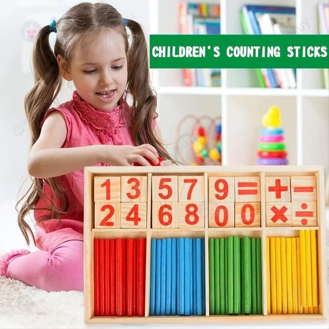 Apprentissage Calcul Enfants Milisten Bâtonnets De Comptage Bois Pour Apprentissage Des Jeu