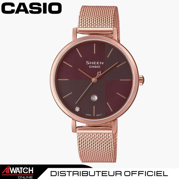 Montre sheen casio clearance femme