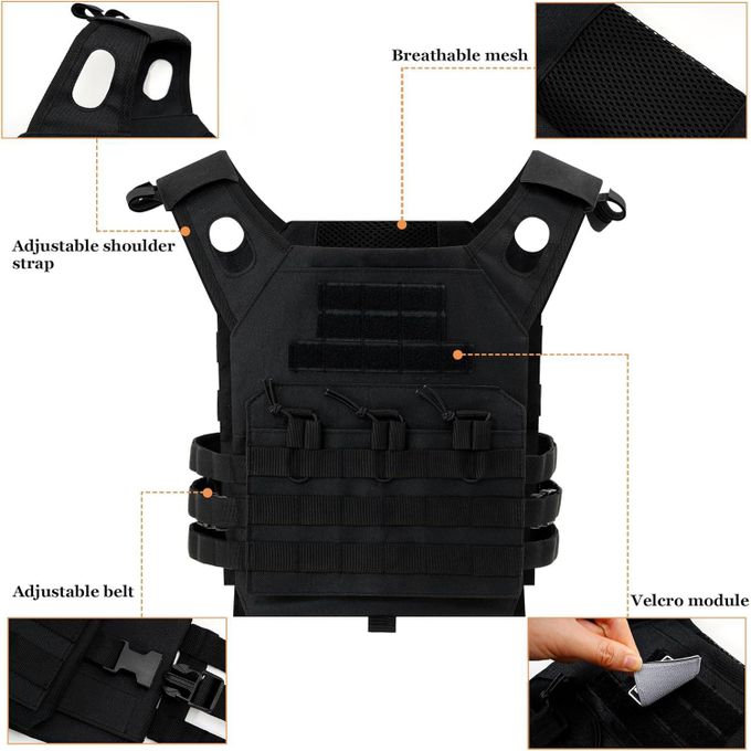 Protecteur De Poitrine Warrior Shield Pour Paintball - Noir, Taille