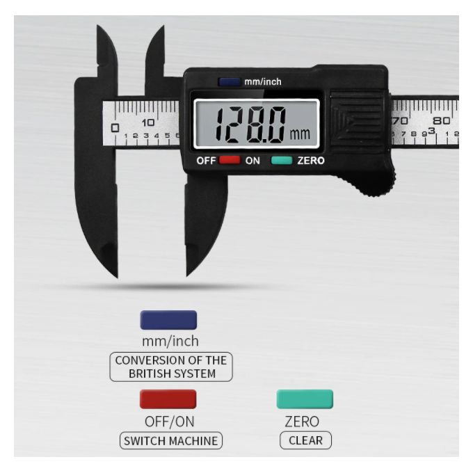 Pied à coulisse numérique ABS 300 mm HOLEX - Razilab Vente Consommable,  instruments et équipement de laboratoire