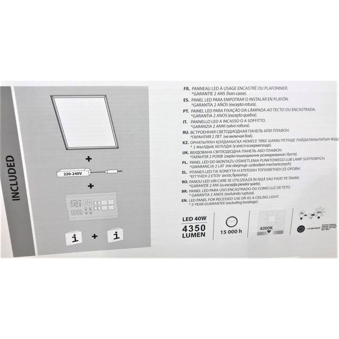 Leroy Merlin Panneau Dalle Led Ampoule Led 40w Fournie Carre