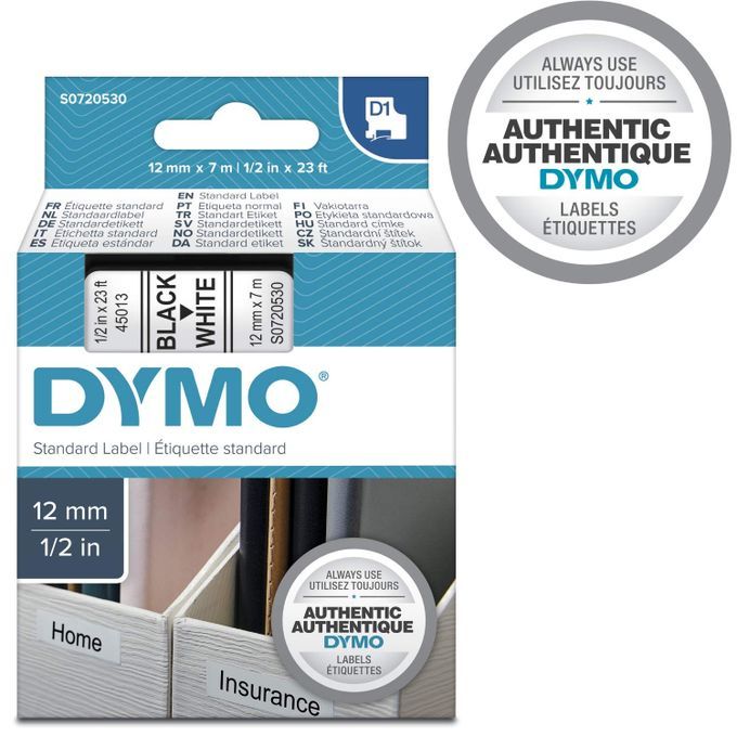DYMO D1 - bande d'étiquettes - 1 rouleau(x) - Accessoire imprimante