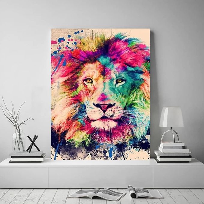 Generic Peinture Murale Lion Animal, Peinture Sur Toile, Peinture