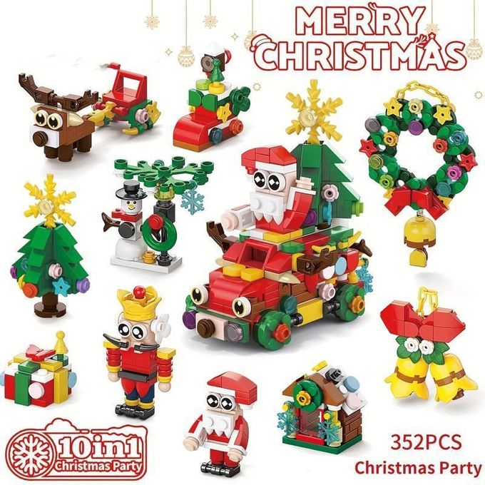 Generic 352pcs Ensemble de blocs de construction de Noël