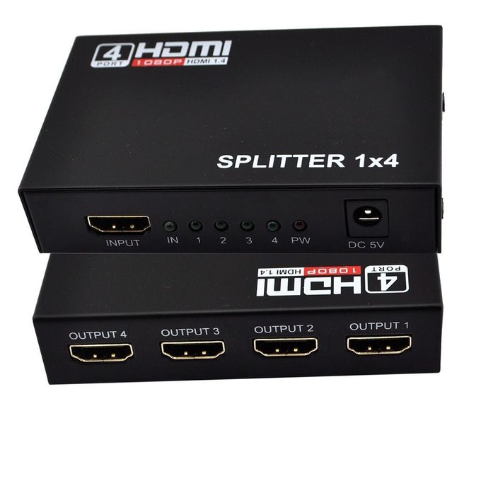 Generic 4 Port Hdmi Splitter 1x4 3dandfull Hd1080p Prix Pas Cher Jumia Ci