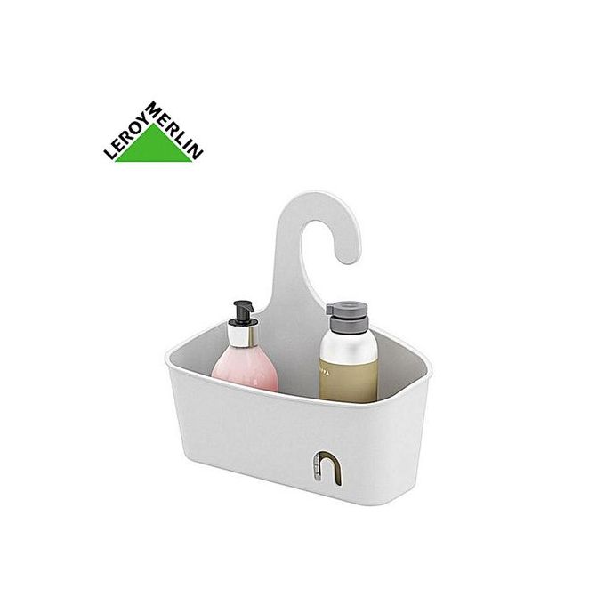 Panier De Bain Douche à Suspendre Dim 25 X 10 X 28 Cm Blanc Easy Garantie 3 Ans