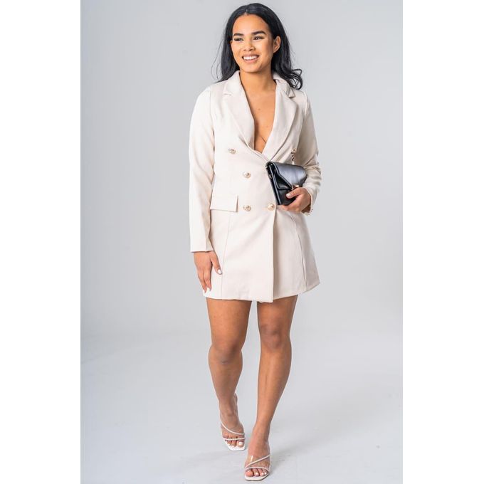 Generic Robe Blazer Femme Chic Elegant Robe De Bureau Sans epaulette Style Officier Prix pas cher Jumia CI