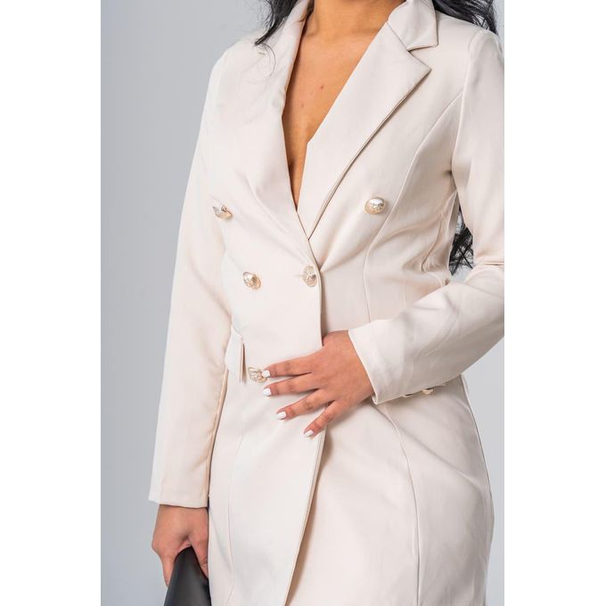 Generic Robe Blazer Femme Chic Elegant Robe De Bureau Sans epaulette Style Officier Prix pas cher Jumia CI