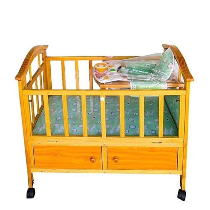 Generic Berceau En Bois Avec Roulette Matelas Moustiquaire Chaise Pour Bebe Prix Pas Cher Jumia Ci
